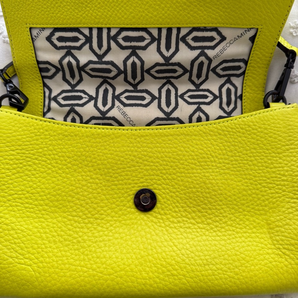Highlighter Yellow Bright Rebecca Minkoff crossbody - Picture 8 of 10